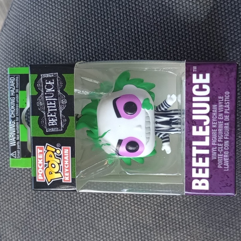 Pocket PoP BEETLEJUICE keychain from Funko PoP